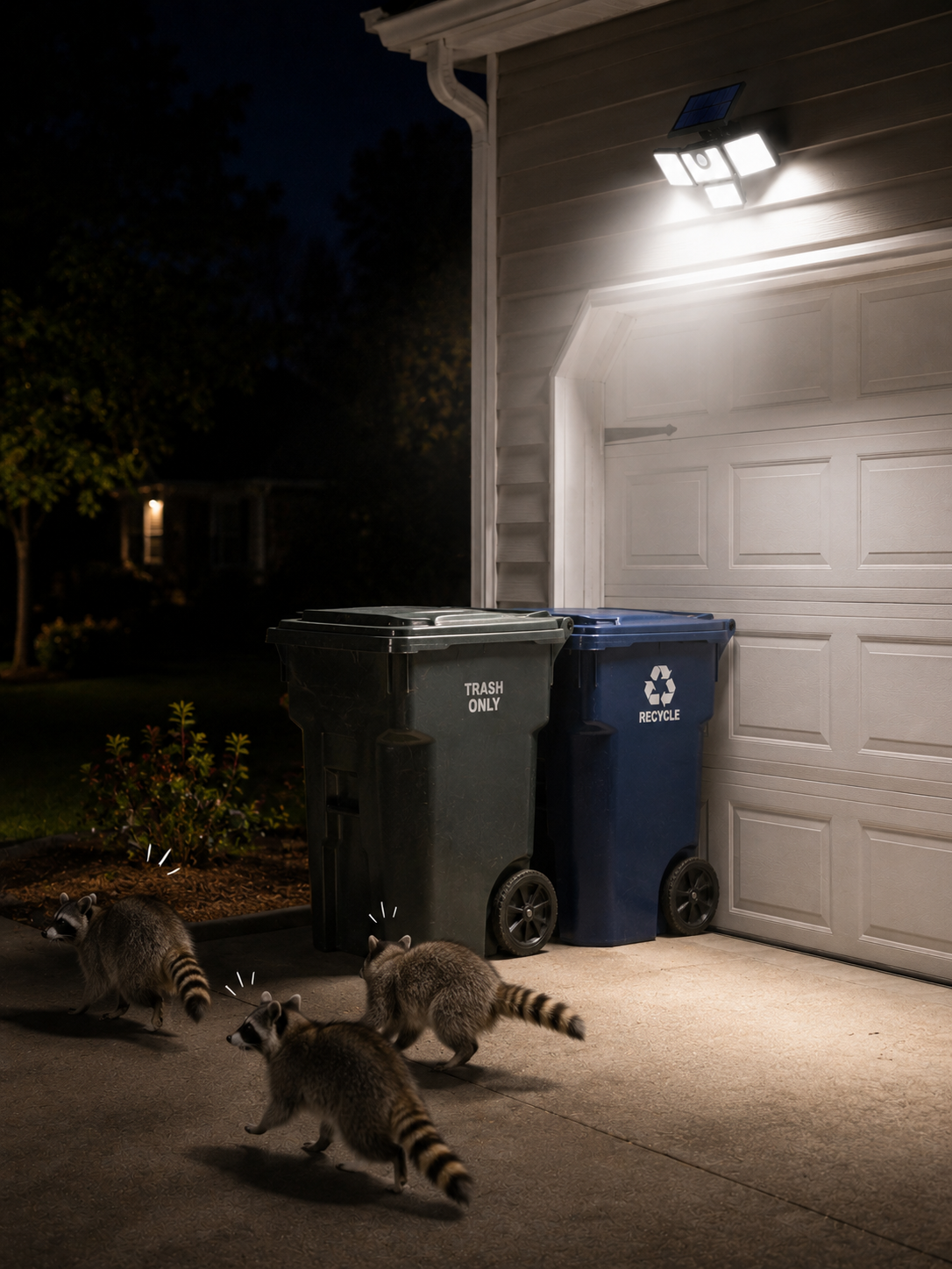 4-Head Solar Security Light