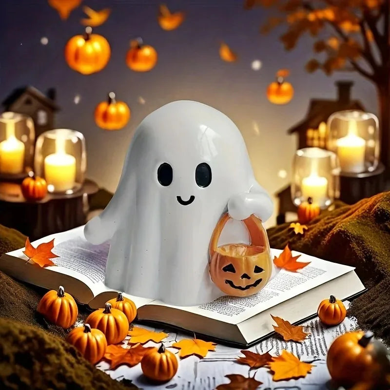 🎃 The Cutest Little Ghost You'll Ever Own — Anime Halloween Pumpkin Statue