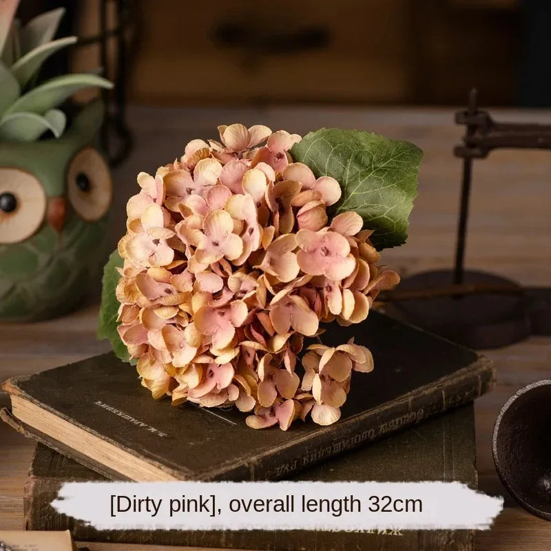 Luxury Silk Hydrangea Stem — Elegant Artificial Flower for Weddings & Home Decor
