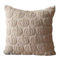 Halloween Pumpkin & Ghost Throw Pillow Cover | Plush Faux Fur