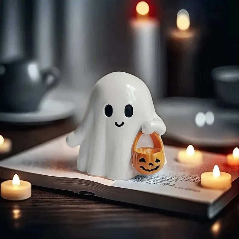 🎃 The Cutest Little Ghost You'll Ever Own — Anime Halloween Pumpkin Statue