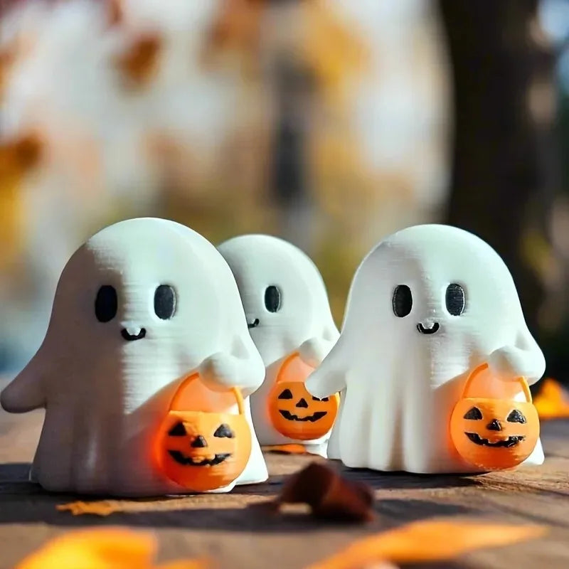 🎃 The Cutest Little Ghost You'll Ever Own — Anime Halloween Pumpkin Statue