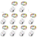 Mini Fairy Lights, 10 pack, waterproof, Copper With 3 Speed Modes for Christmas Decorations and Outdoor Use Battery Powered