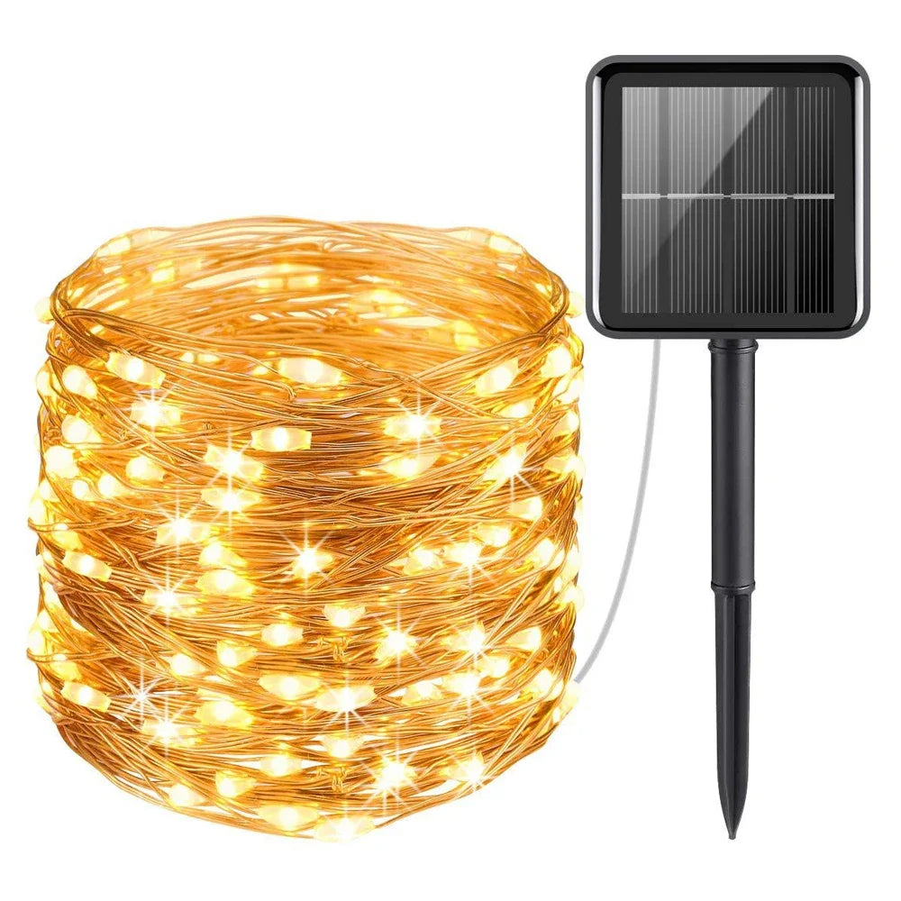 LED Solar Light Outdoor Garden Fairy String Light Led Twinkle Waterproof / for Christmas Patio Tree Party 6m/12m/23m/33m