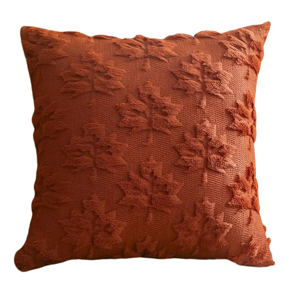 Halloween Pumpkin & Ghost Throw Pillow Cover | Plush Faux Fur