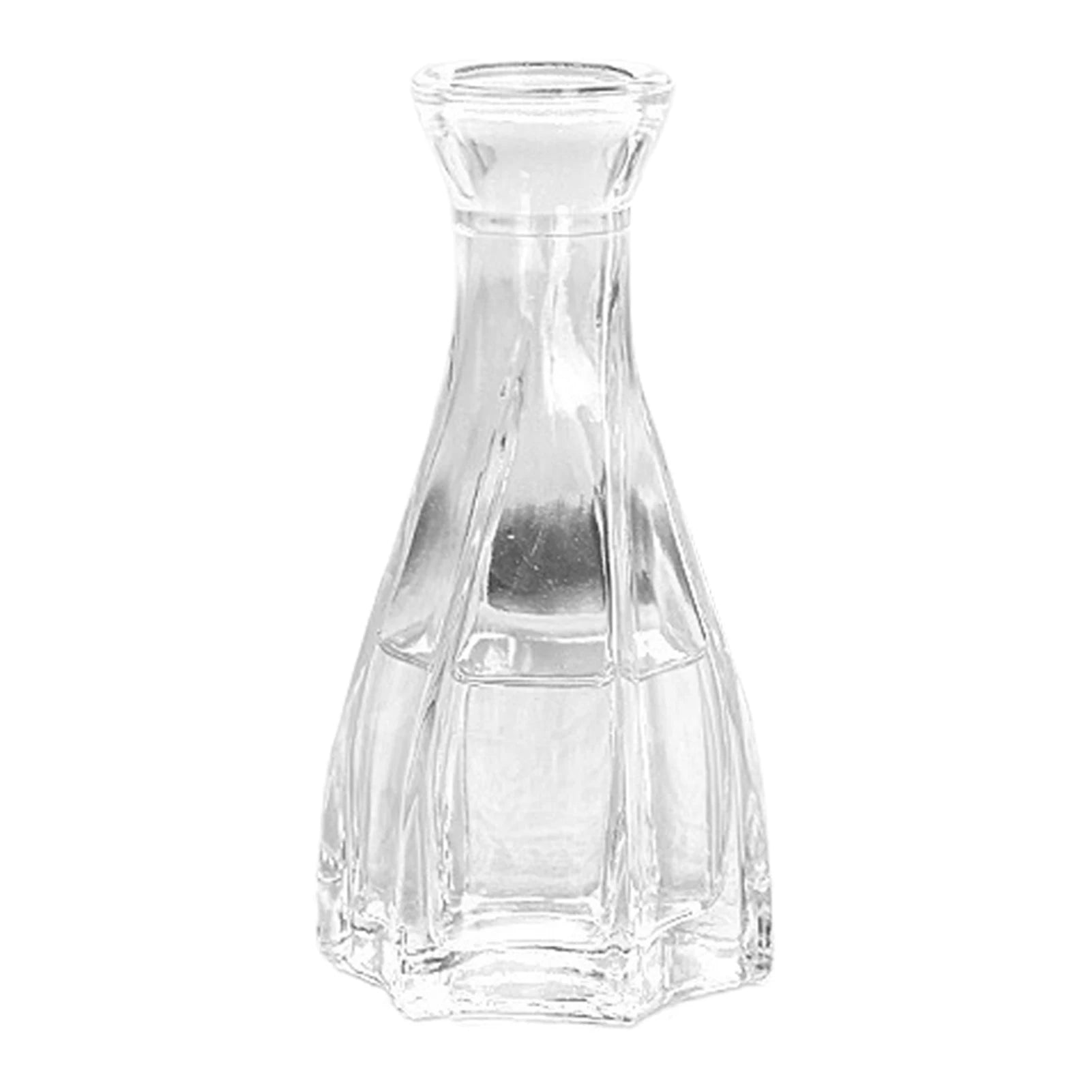 Vintage Embossed Glass Vase — Wide Mouth Hydroponic Flower & Home Decor