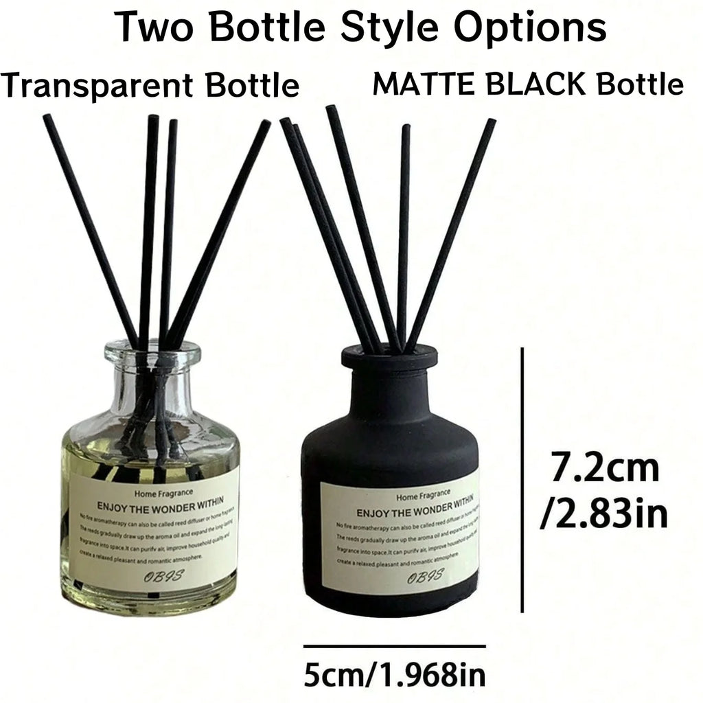 Luxury Reed Diffuser Set — 50ml Flameless Home Fragrance with Diffuser Sticks