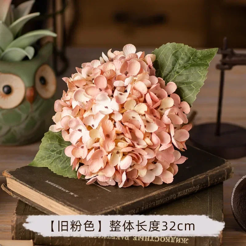 Luxury Silk Hydrangea Stem — Elegant Artificial Flower for Weddings & Home Decor