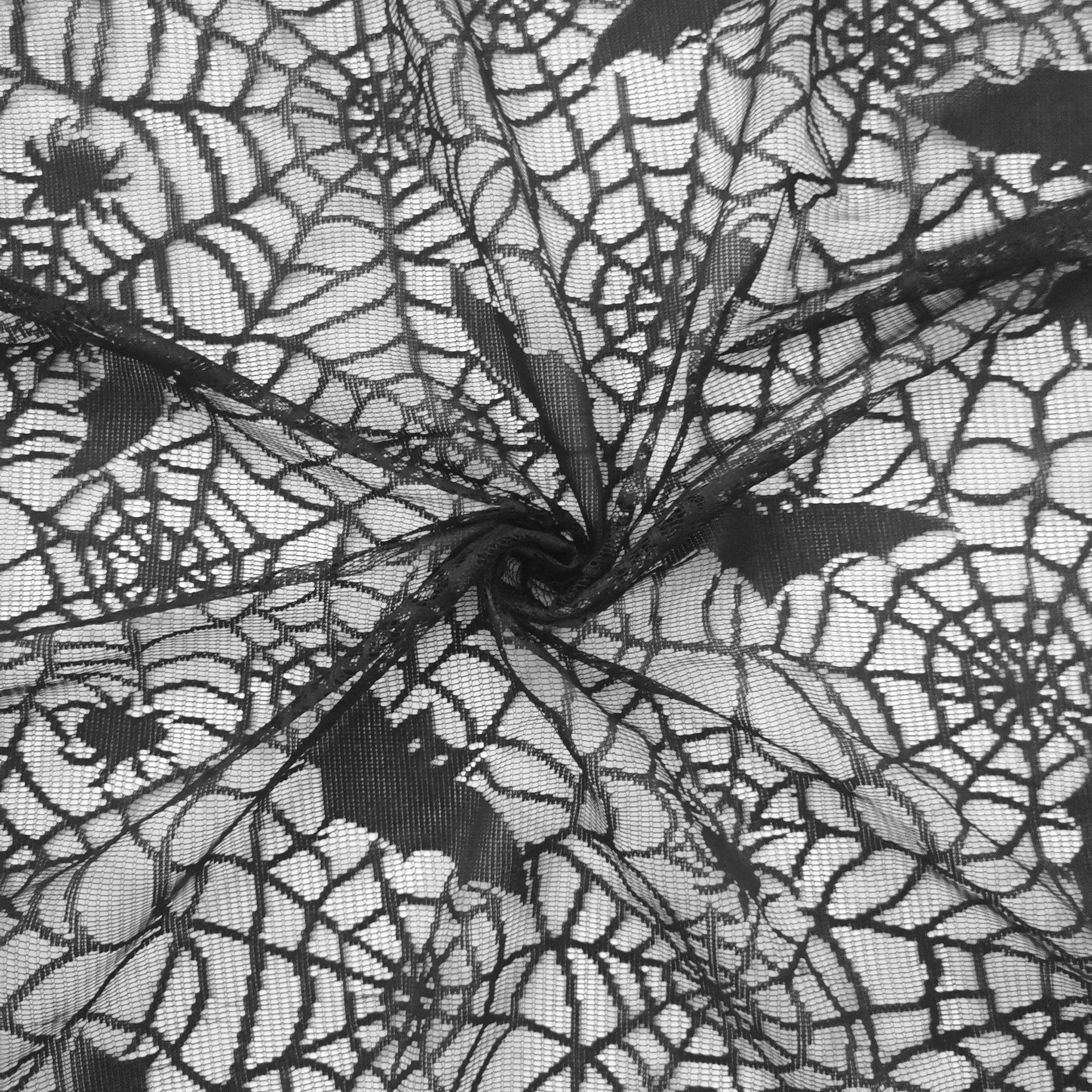 Hauntingly Beautiful Halloween Tablecloth — Bat & Skull Lace