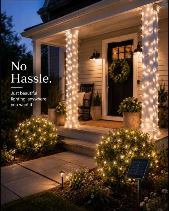 🌟 SolarGlow™ Outdoor Fairy String Lights
