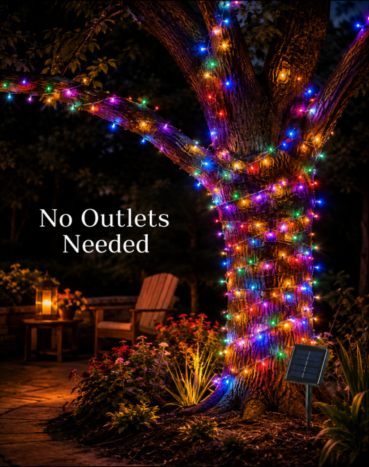 🌟 SolarGlow™ Outdoor Fairy String Lights